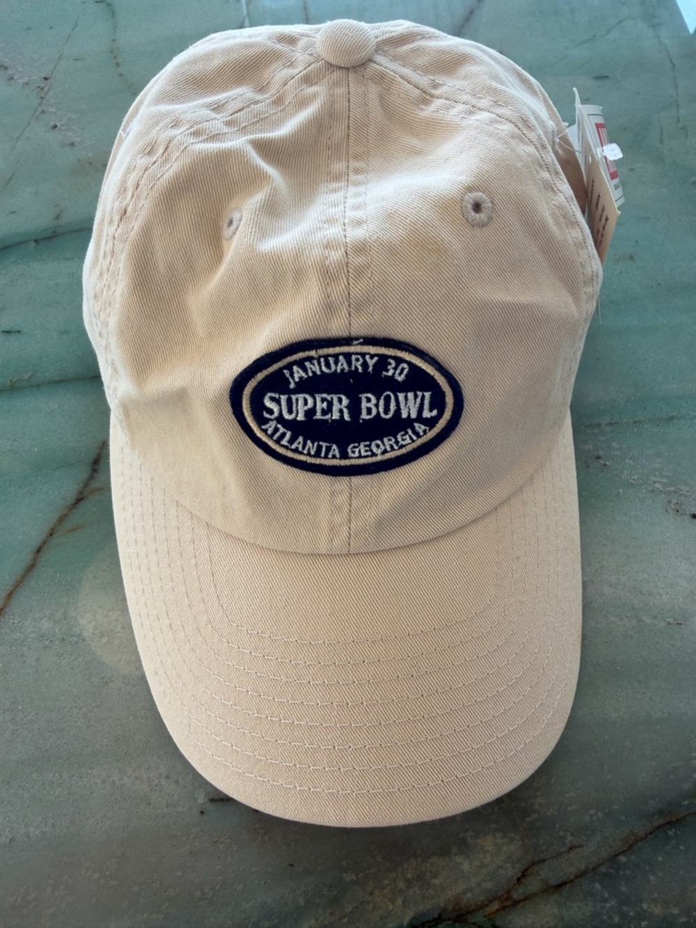 Super Bowl January 30 2000 Atlanta Georgia Beige Cap